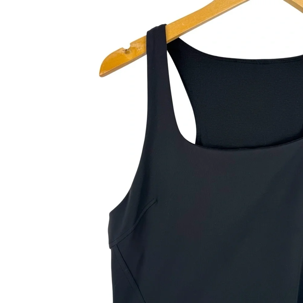 Lululemon InStill Tank Top Black Racerback Shelf Bra Square Neck Nulu Size 12
